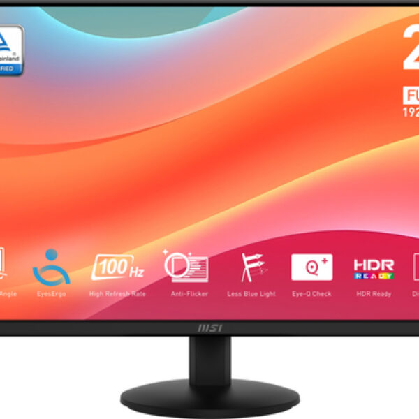 MSI Pro MP242L monitor komputerowy 60,5 cm (23.8") 1920 x 1080 px Full HD LCD Czarny