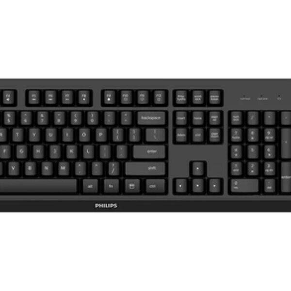 Philips 3000 series SPT6307BL/00 klawiatura Dołączona myszka Biuro RF Wireless Czarny