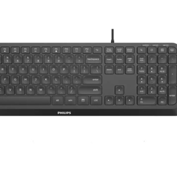 Philips 2000 series SPT6207B/00 klawiatura Dołączona myszka Dom USB US English Czarny